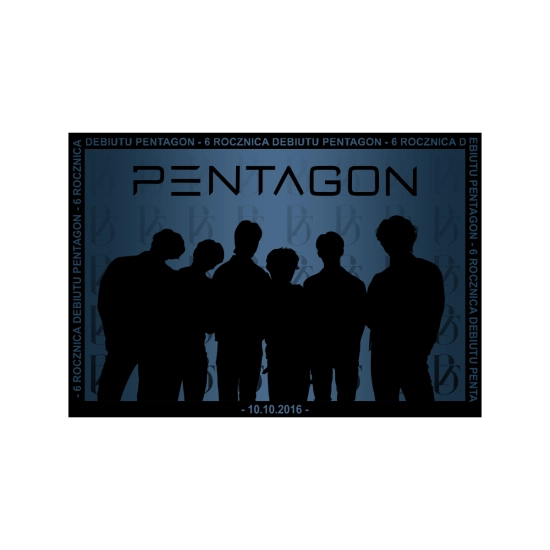 Mini plakat A4 - PENTAGON 6 Rocznica Debiutu