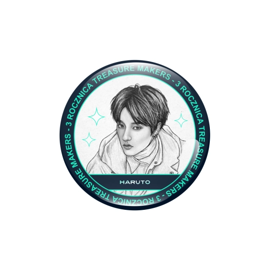 Perłowa przypinka 3 Rocznica Treasure Makers - Haruto