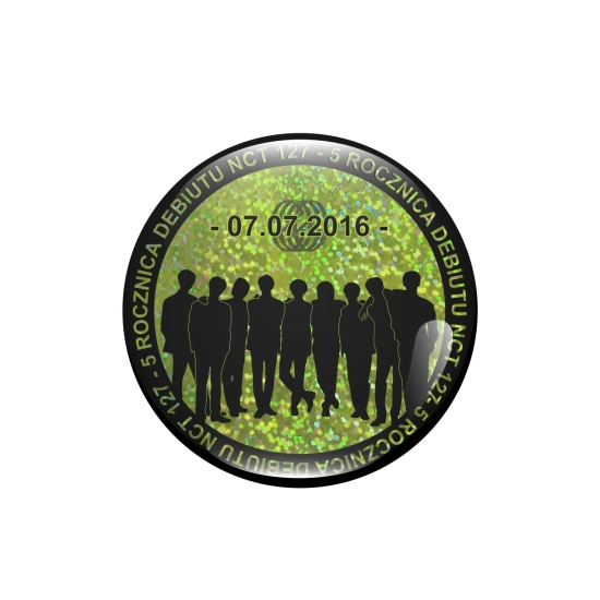 Przypinka holograficzna - NCT 127 5 Rocznica Debiutu