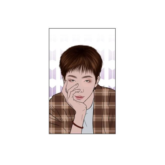 Karta przezroczysta BTS BE - RM