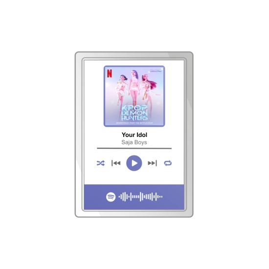 Perłowy magnes z kartą muzyczną KPop Demon Hunters