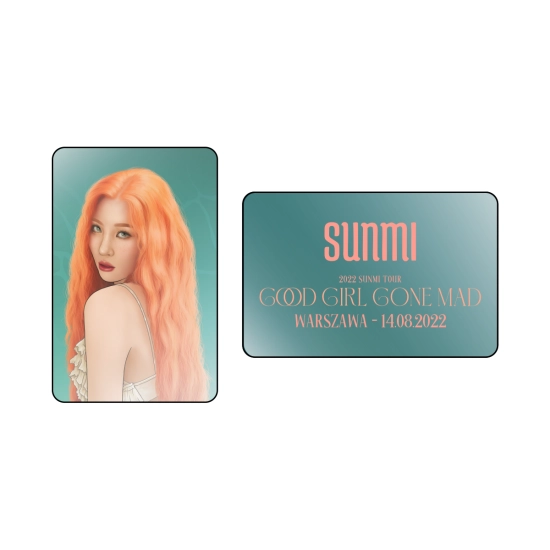 - LIMITOWANA EDYCJA - Metaliczna Karta Sunmi - Koncert Warszawa (14.08.2022)