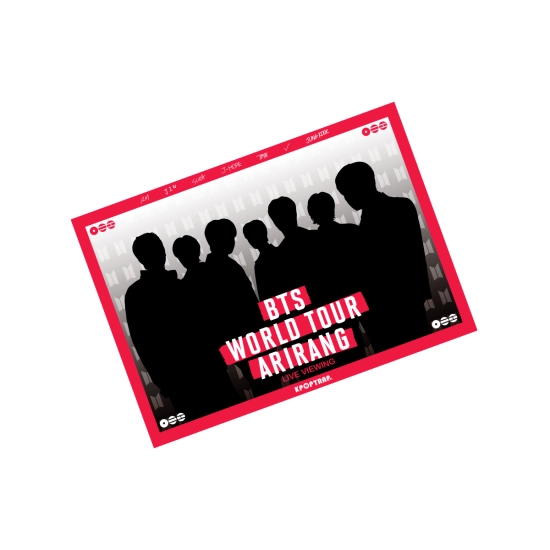 Pocztówka holograficzna BTS World Tour ‘ARIRANG’: Live Viewing