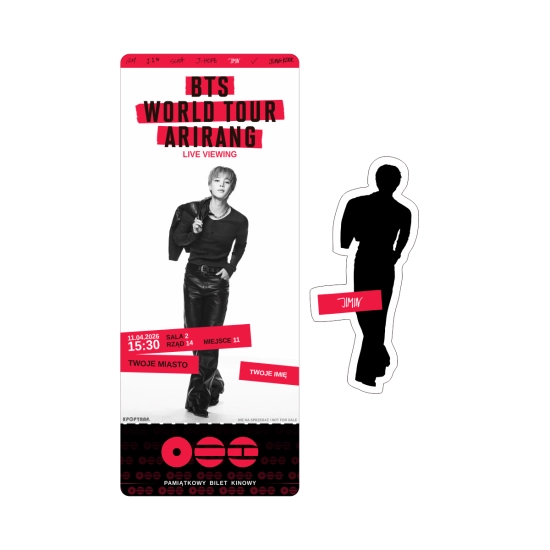 Holograficzny magnes BTS World Tour ‘ARIRANG’: Live Viewing + BILET GRATIS!