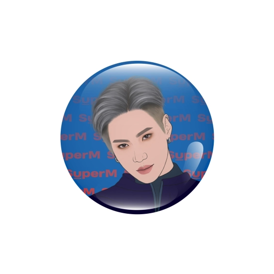 Perłowa przypinka SuperM 100 - Taemin