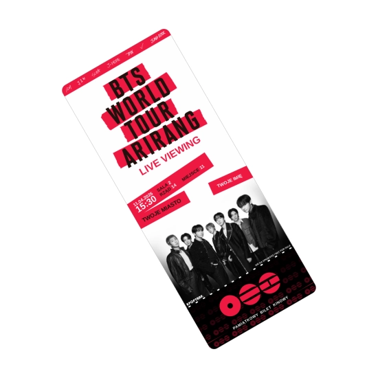 PAMIĄTKOWY BILET - BTS World Tour ‘ARIRANG’: Live Viewing