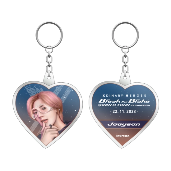 Brelok serce Xdinary Heroes - Koncert Warszawa - Jooyeon