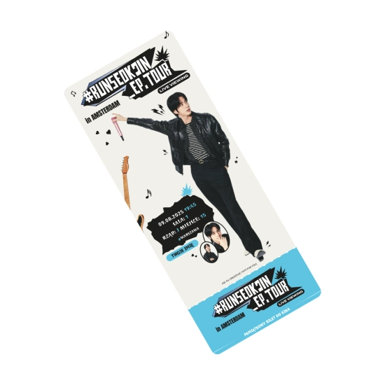 PAMIĄTKOWY BILET - RUNSEOKJIN_EP.TOUR in AMSTERDAM: LIVE VIEWING