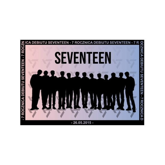 Mini plakat A4 - SEVENTEEN 7 Rocznica Debiutu