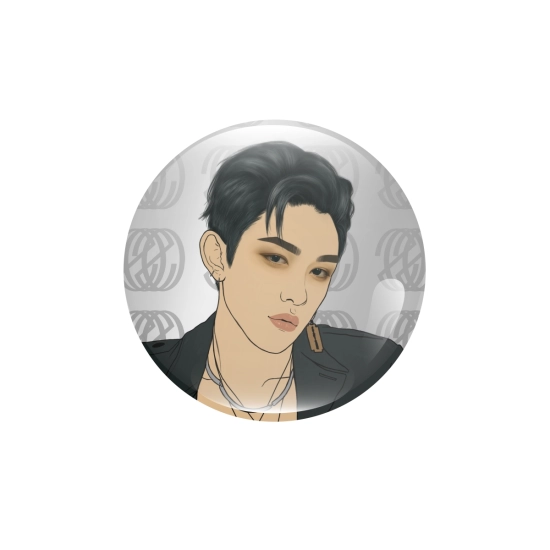 Srebrna przypinka WayV Resonance -  Lucas