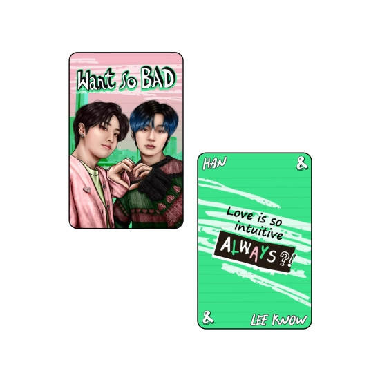 Perłowa karta Lee Know & Han - WANT SO BAD