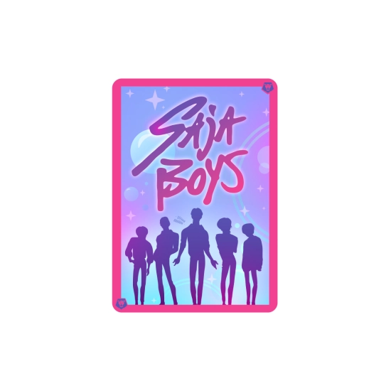 Naklejka holograficzna KPop Demon Hunters - Saja Boys