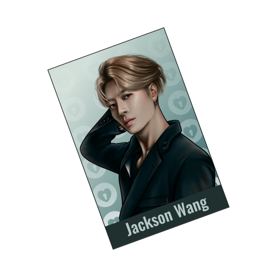 Pocztówka perłowa GOT7 - Jackson Wang