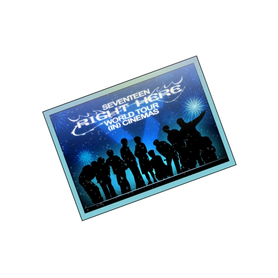 Pocztówka holograficzna SEVENTEEN [RIGHT HERE] WORLD TOUR IN CINEMAS
