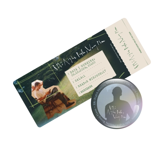 Holograficzna przypinka RM: RIGHT PEOPLE, WRONG PLACE (wersja 2) + BILET GRATIS!