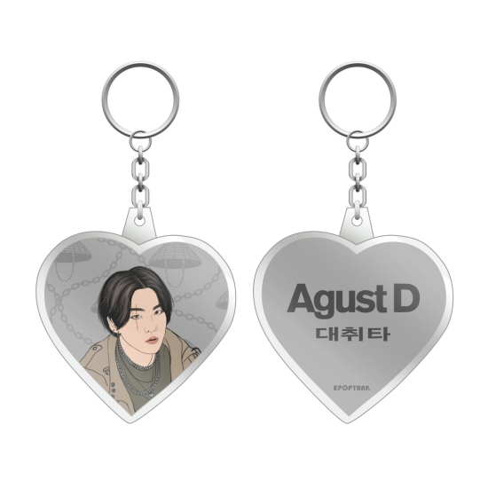 Brelok serce Agust D - Daechwita (wersja 2)