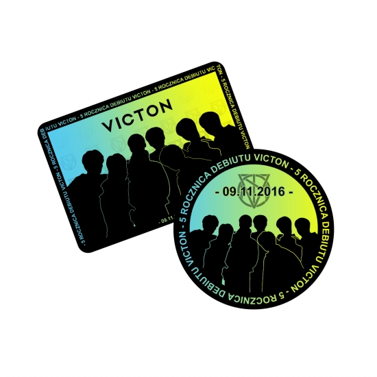 Zestaw dwóch naklejek VICTON - 5 Rocznica Debiutu