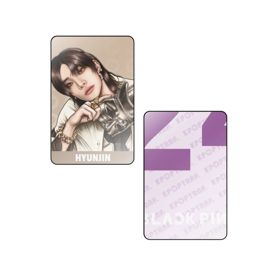 - LIMITOWANA EDYCJA - Metaliczna Karta Stray Kids - Hyunjin