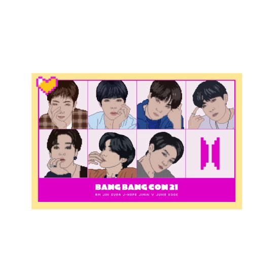 Mini plakat BTS A4 BANG BANG CON 21