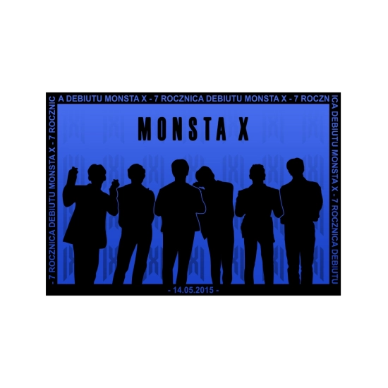 Mini plakat A3 - Monsta X 7 Rocznica Debiutu