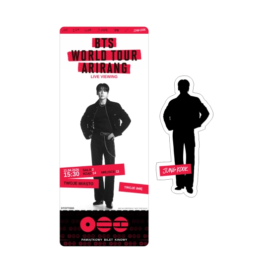 Holograficzna naklejka BTS World Tour ‘ARIRANG’: Live Viewing + BILET GRATIS!