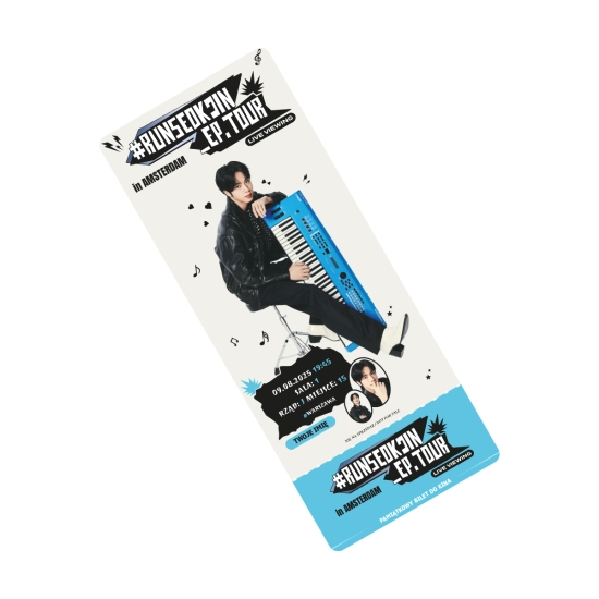 PAMIĄTKOWY BILET - RUNSEOKJIN_EP.TOUR in AMSTERDAM: LIVE VIEWING