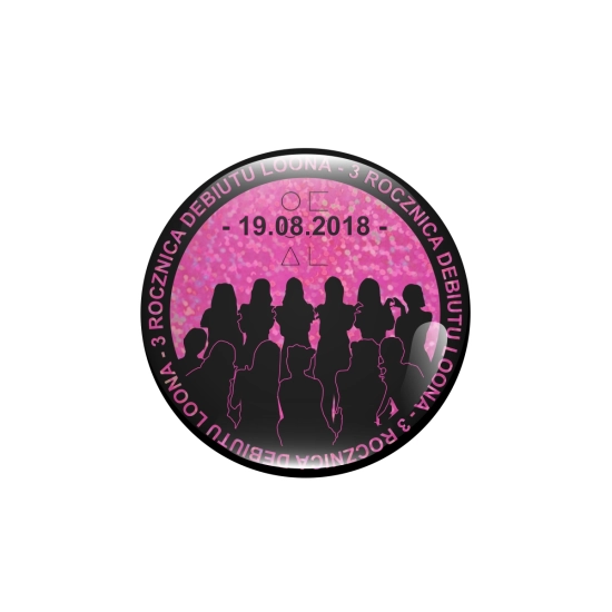 Przypinka holograficzna - LOONA 3 Rocznica Debiutu