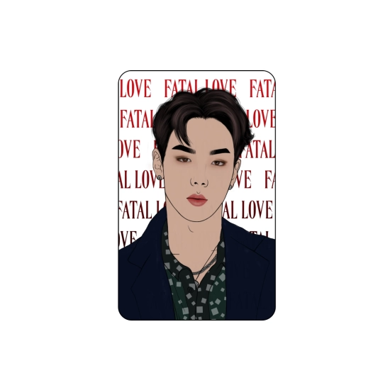 Karta przezroczysta Monsta X FATAL LOVE - Shownu