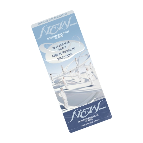 PAMIĄTKOWY BILET - SEVENTEEN WORLD TOUR - NEW_ - IN JAPAN