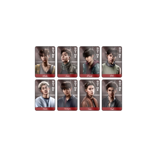 Zestaw kart przezroczystych NOT ME