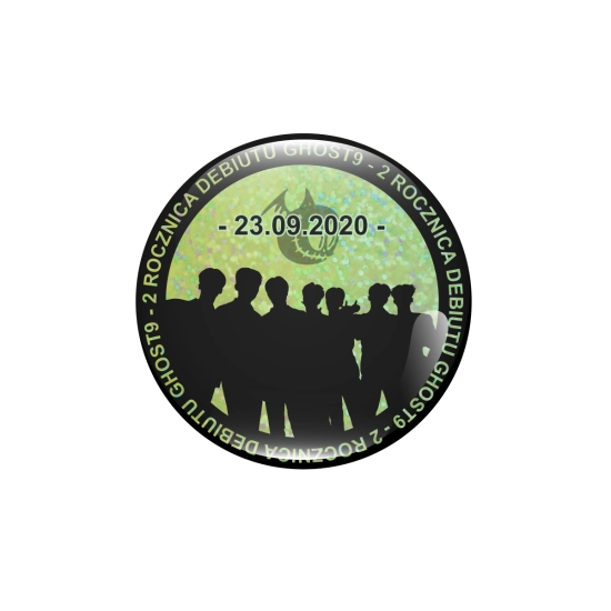 Przypinka holograficzna GHOST9 - 2 Rocznica Debiutu