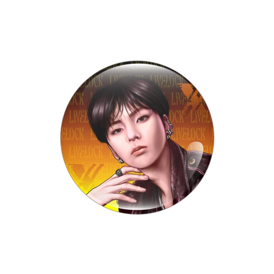 Perłowa przypinka Xdinary Heroes - Livelock - O.de