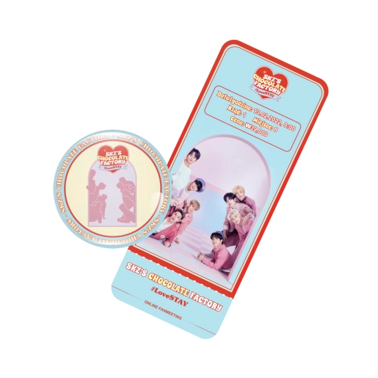 Perłowa przypinka SKZ'S CHOCOLATE FACTORY (wersja 2) + BILET GRATIS!