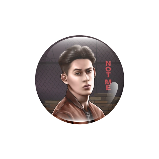 Perłowy magnes NOT ME - Dan