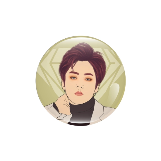 Perłowa przypinka EXO Love Shot -  Xiumin