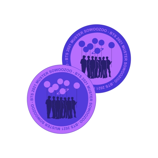 Zestaw dwóch naklejek BTS 2021 MUSTER SOWOOZOO