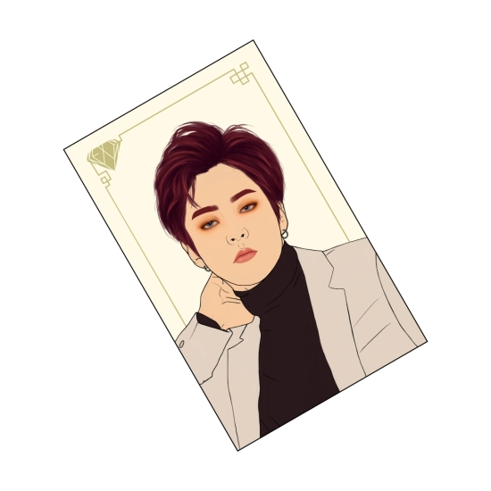 Perłowa pocztówka EXO Love Shot -  Xiumin