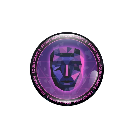 Holograficzna przypinka Squid Game 2 - Front Man