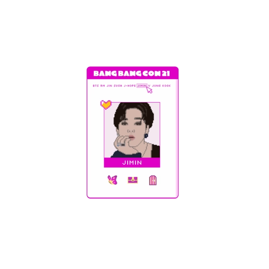 Naklejka BTS BANG BANG CON 21 (wersja Jimin)