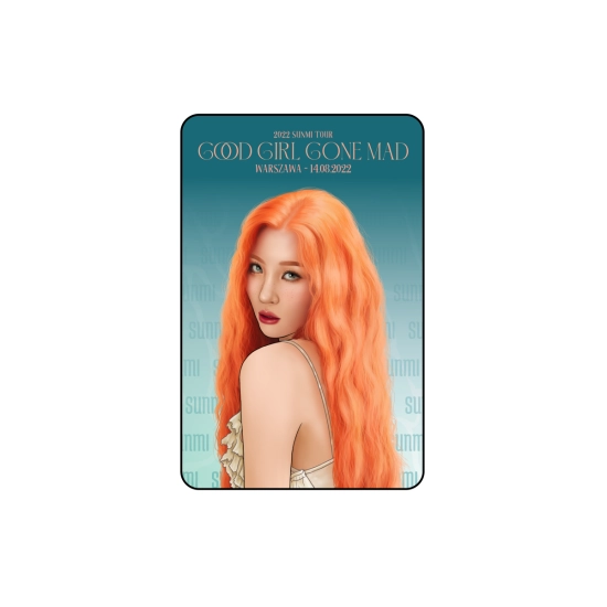 Karta przezroczysta Sunmi - Koncert Warszawa (14.08.2022)