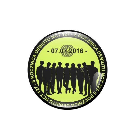 Przypinka fluo - NCT 127 5 Rocznica Debiutu (EDYCJA SPECJALNA)