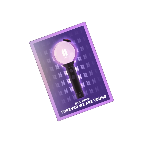 Pocztówka holograficzna BTS Army: Forever We Are Young