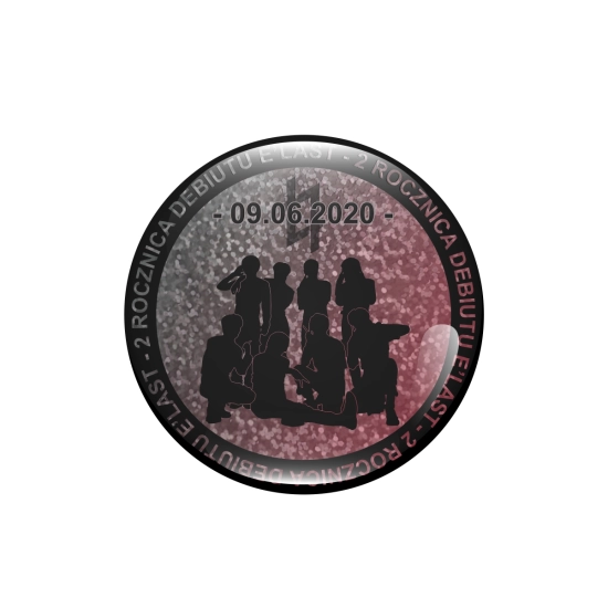 Przypinka holograficzna - E'LAST 2 Rocznica Debiutu