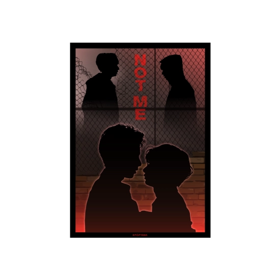 Mini plakat A3 NOT ME - White & Sean