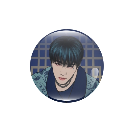 Połyskująca złotem przypinka Stray Kids GO LIVE IN LIFE - Seungmin