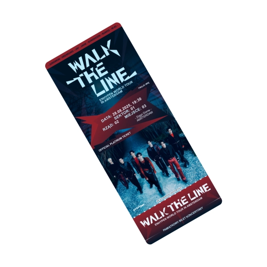 PAMIĄTKOWY BILET - ENHYPEN WORLD TOUR “WALK THE LINE” IN EUROPE