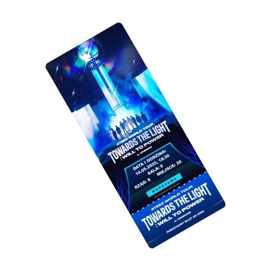 PAMIĄTKOWY BILET - ATEEZ [TOWARDS THE LIGHT: WILL TO POWER] IN CINEMAS