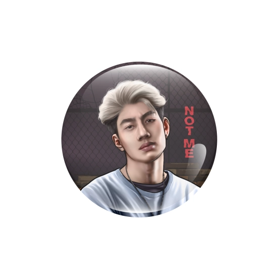 Perłowa przypinka NOT ME - Gram