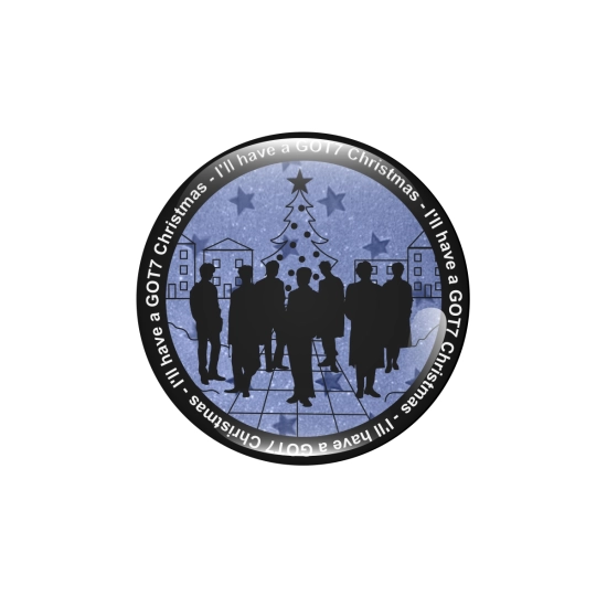 Przypinka brokatowa - I'll have a GOT7 Christmas