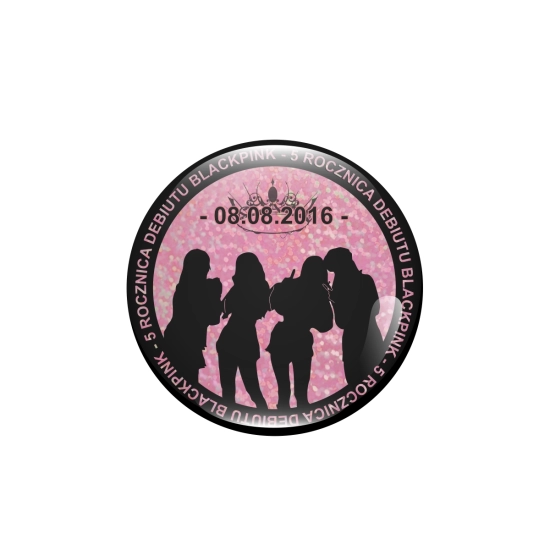 Przypinka holograficzna - BLACKPINK 5 Rocznica Debiutu